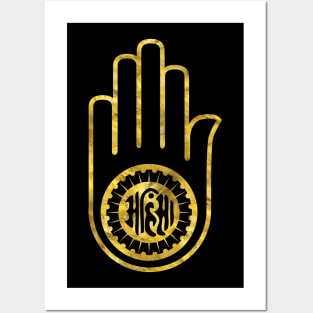 Jain Hand -symbol of Jainism Posters and Art